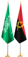 Angola, Saoedi-Arabië Arabië vlaggen samen png