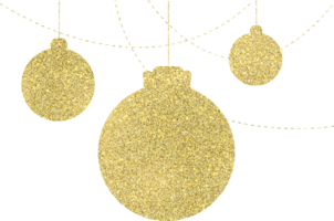 Golden new year illustration with glitter texture png