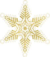 d'or flocon de neige avec briller texture png