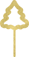 dourado Novo ano ilustração com brilhar textura png