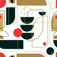 Neo Geometric seamless pattern.Trendy design for print wallpaper,background,banner,web. Abstract background.Neo geo art.Modern decorative banner.Vector illustration. vector
