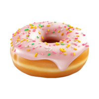 ai gerado colorida rosquinha em transparente fundo - ai gerado png