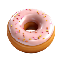 ai généré coloré Donut sur transparent Contexte - ai généré png