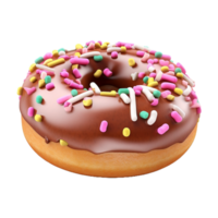 ai gerado colorida rosquinha em transparente fundo - ai gerado png