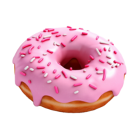 ai gegenereerd kleurrijk donut Aan transparant achtergrond - ai gegenereerd png