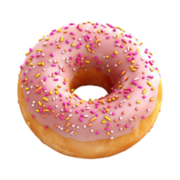 ai gerado colorida rosquinha em transparente fundo - ai gerado png