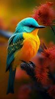 AI generated Beautiful Rare North American Bird photo