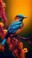 AI generated Beautiful Rare North American Bird photo