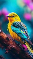 AI generated Beautiful Rare North American Bird photo