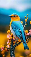 AI generated Beautiful Rare North American Bird photo