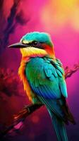 AI generated Beautiful Rare North American Bird photo