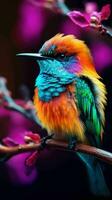 AI generated Beautiful Rare North American Bird photo