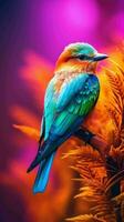 AI generated Beautiful Rare North American Bird photo