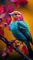 AI generated Beautiful Rare North American Bird photo