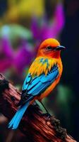 AI generated Beautiful Rare North American Bird photo