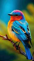 AI generated Beautiful Rare North American Bird photo