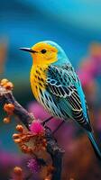 AI generated Beautiful Rare North American Bird photo