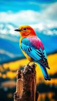 AI generated Beautiful Rare North American Bird photo