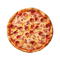 ai genererad pizza på transparent bakgrund - ai genererad png