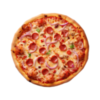 ai generado Pizza en transparente antecedentes - ai generado png