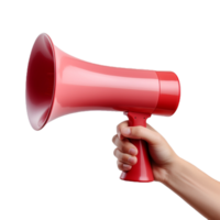 AI generated Announcement Megaphone on Transparent Background - Ai Generated png