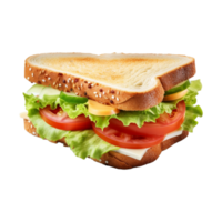 AI generated Bread or Sandwich on Transparent Background - Ai Generated png