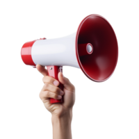 AI generated Announcement Megaphone on Transparent Background - Ai Generated png