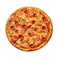 ai généré Pizza sur transparent Contexte - ai généré png