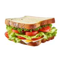 ai généré pain ou sandwich sur transparent Contexte - ai généré png