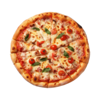 ai generado Pizza en transparente antecedentes - ai generado png