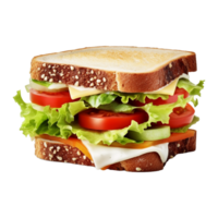 ai generato pane o Sandwich su trasparente sfondo - ai generato png