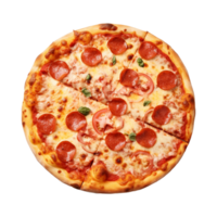 ai generado Pizza en transparente antecedentes - ai generado png