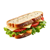 ai généré pain ou sandwich sur transparent Contexte - ai généré png