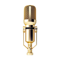 AI generated Podcast Microphone on Transparent Background - Ai Generated png