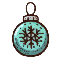 AI generated christmas tree ornament AI generated png