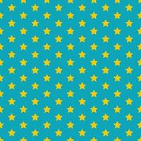 simple abstract seamlees yellow color star pattern vector