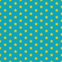 simple abstract seamlees yellow color star pattern vector