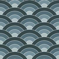 Grey shade of Japanese wave pattern background. Japanese pattern vector. Waves background illustration. for clothing, wrapping paper, backdrop, background, gift card. vector