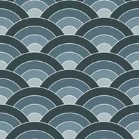 Grey shade of Japanese wave pattern background. Japanese pattern vector. Waves background illustration. for clothing, wrapping paper, backdrop, background, gift card. vector