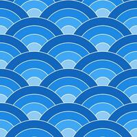Blue shade of Japanese wave pattern background. Japanese pattern vector. Waves background illustration. for clothing, wrapping paper, backdrop, background, gift card. vector
