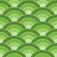 Light green shade of Japanese wave pattern background. Japanese pattern vector. Waves background illustration. for clothing, wrapping paper, backdrop, background, gift card. vector