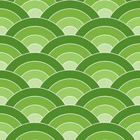 Light green shade of Japanese wave pattern background. Japanese pattern vector. Waves background illustration. for clothing, wrapping paper, backdrop, background, gift card. vector