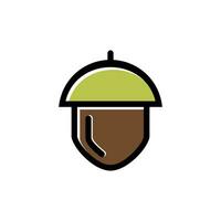 hazelnut icon for packaging nuts. The product contains nuts, love for walnuts vector