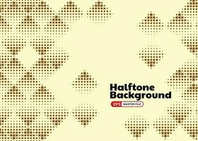 hexagon shape rhythmic halftone design vector