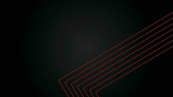 Dark futuristic wide abstract banner background with red lines pattern vector illustration