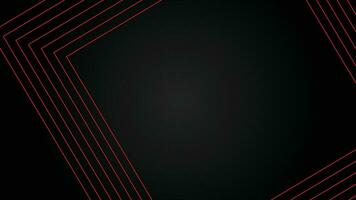 Dark futuristic wide abstract banner background with red lines pattern vector illustration