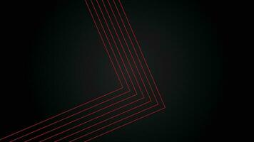 Dark futuristic wide abstract banner background with red lines pattern. Modern simple overlap circle lines texture creative design. Suit for poster, cover, banner, flyer, website. vector illustration