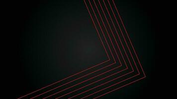 Dark futuristic wide abstract banner background with red lines pattern vector illustration