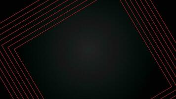 Dark futuristic wide abstract banner background with red lines pattern vector illustration