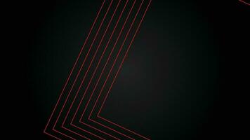 Dark futuristic wide abstract banner background with red lines pattern vector illustration